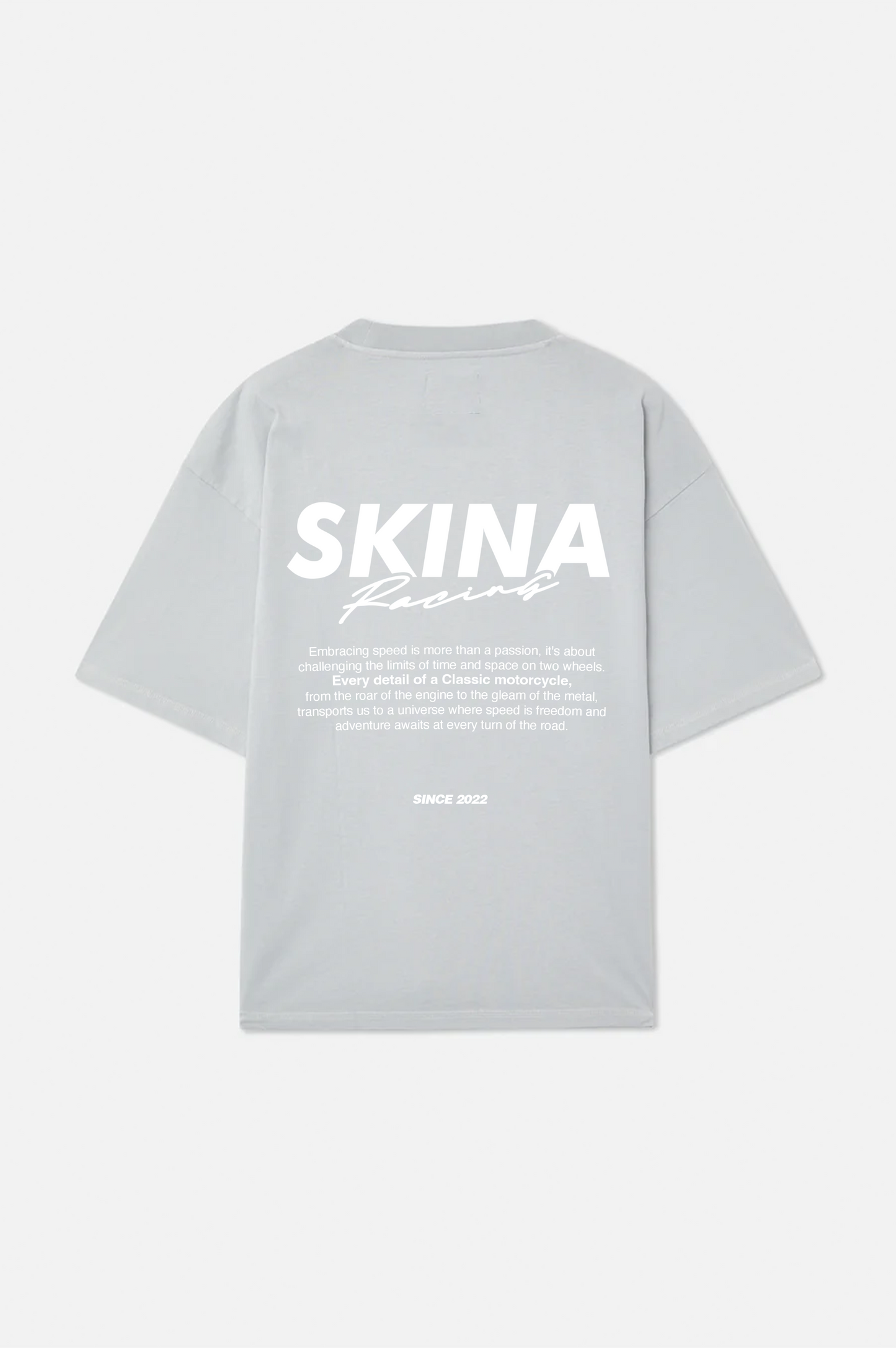 GREY RACING TEE.